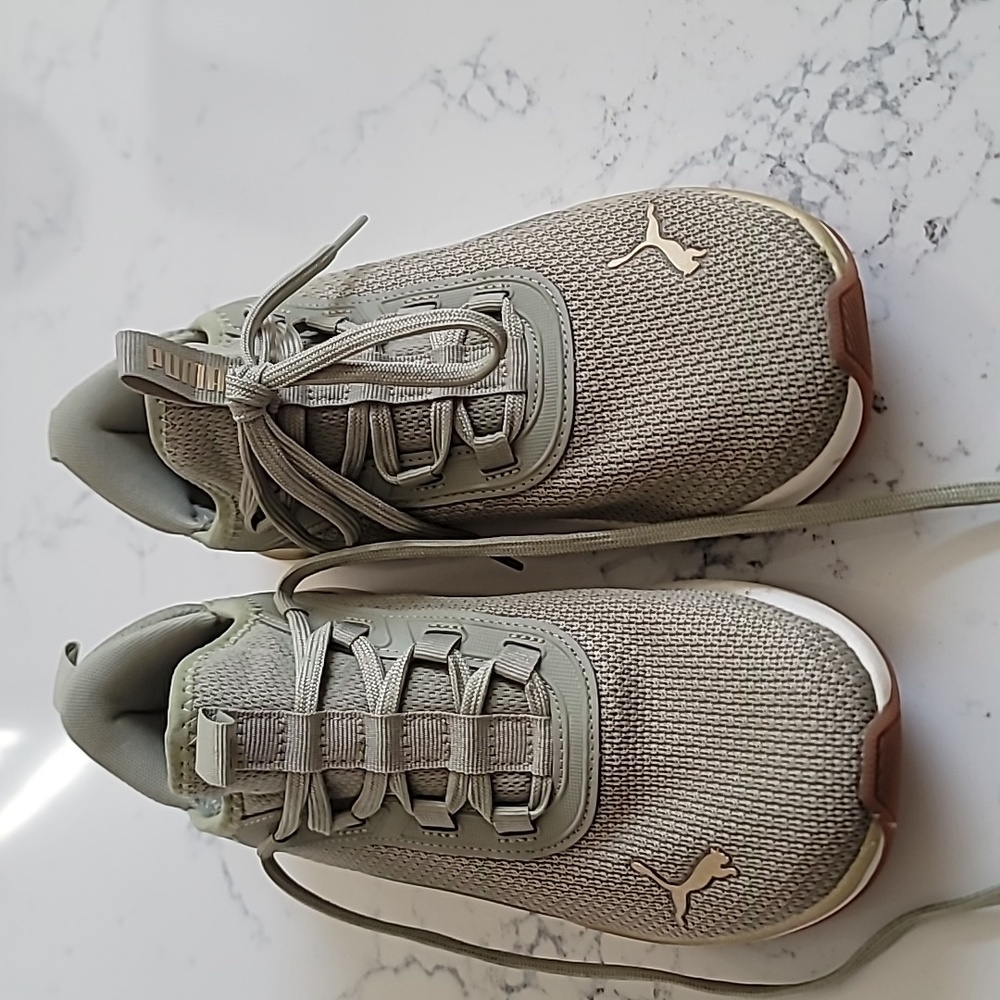 Puma Gray Athletic Shoes